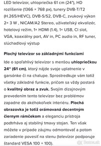 Maly televizor ECG 61cm - 2