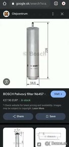 Bosch olejový filter, Bosch filter paliva, brzdové platničky - 2