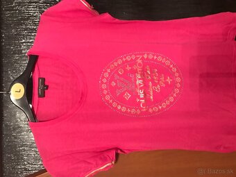 LOUIS VUITTON fuksia damske tricko M/L - 2