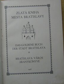 Zlatá kniha mesta Bratislavy 1928 - 2