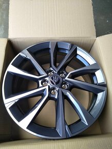 17" alu ŠKODA FABIA 4 + letné pneu 100 % stav. - 2