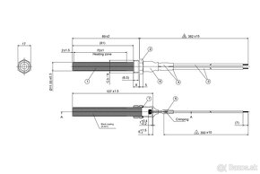 Zapaľovacia keramická špirála (žhavič) PSX-6-240-B 300W - 2