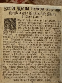 Život Ježiša Krista - kniha z roku 1697 - 2