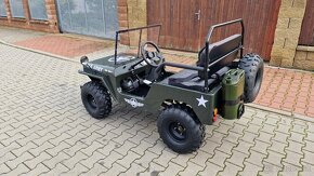 Mini Jeep Willys 150ccm děti a dospělé, 3 rychlosti vpřed - 2