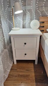 Nočné stolíky IKEA HEMNES biele - 2