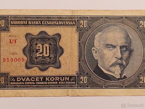 Originál 20 korún 1926 1.ČSR - 2