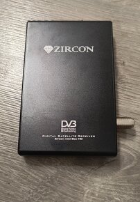 Satelitný prijímač Zircon mini Box HD aj s parabolou - 2