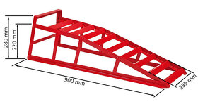 Nájazdové rampy 2000Kg 235mm 2Ks - 2