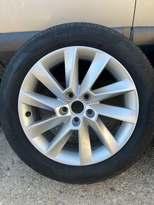 Predám elektróny 5x112R17Skoda Superb 215/55R17 Letné - 2