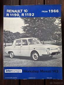 RENAULT 8 R8 10 R10 CARAVELLE FLORIDE montazni manualy - 2