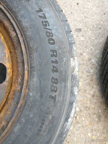 Predam 2ks celorocne 175/80 r14 disky 5x100 - 2