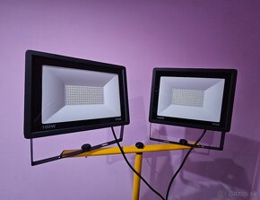 Led reflektor 2×100w +stojan - 2