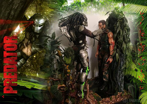 Predator diorama LED – Jungle Hunter a Arnolda Schwar. 1/4 - 2