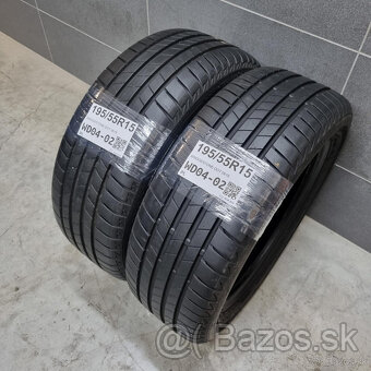 Letné pneumatiky 195/55 R15 BRIDGESTONE DOT0618 - 2