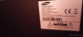 Predám TV Samsung plasma 107cm - 2