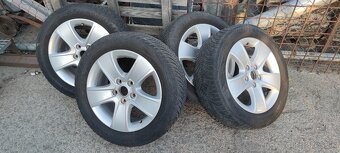 Alu disku škoda crateris 5X112 r16 zimné gumy Goodyear - 2