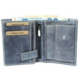 Pánska podlhovastá peňaženka značky Akzent Modro- sivá - 2