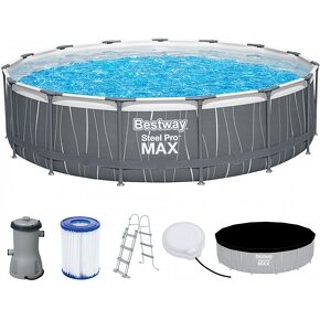 BESTWAY Steel Pro Max Bazén LED Osvetlenie 457x107cm - 2