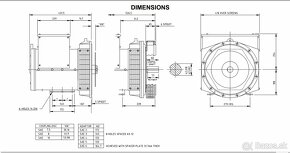 STAMFORD 3-fázový generator prúdu 25KWA + ovládací pane - 2