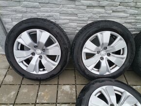 Alu disky 4x108 R16 Peugeot + 195/60 R16 letné pneumatiky - 2