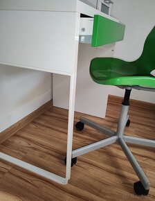 Kancelárska stolička a písací stôl zelená ikea - 2