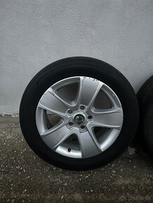 DISKY ŠKODA R16 5x112 + letné DOT22 - 2