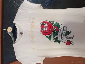 ED HARDY white damske tricko S/M - 2