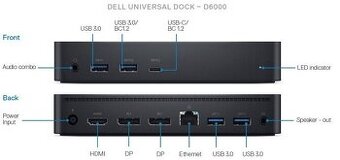 Dell Universal Dock Dell D6000 - 2