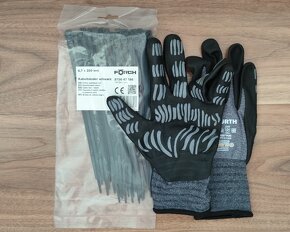 Wurth Tigerflex plus rukavice + sťahovacie pásky Forch, set - 2