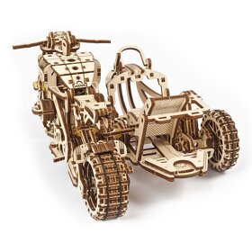 Ugears 3D drevené mechanické puzzle UGR-10 Motorka - 2