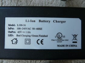 Nabijacka 36V k elektrobicyklom Li-ion Battery Charger - 2