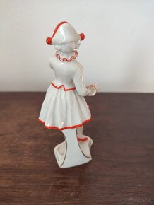 Volkstedt kolombína pierotka porcelánová soška 13 cm - 2