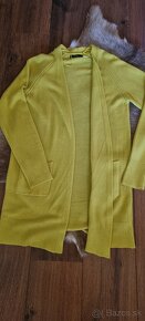 Dámsky dlhý žltý sveter Reserved S - 2