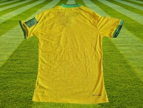 futbalový dres Brazília žltý World CUP slimfit - 2