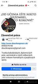 Doučovanie a záverečné práce - 2