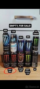 Monster Energy plechovky - 2