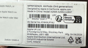 Apple Airpods 3 nové - 2