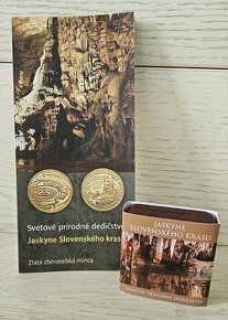 Zlata zberatelska minca 100€ Jaskyne Slovenskeho Krasu 2017 - 2
