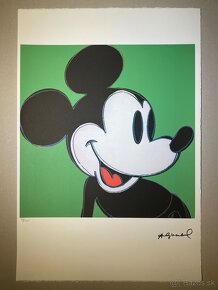 Andy Warhol "Mickey" Limitovaná edícia_Číslované_Certifikát - 2