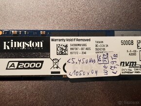 SSD 500GB KINGSTON A2000 M.2 PCIe NVMe 2280 80mm   zz - 2