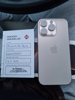 Apple Iphone 16 Pro 256Gb pustny titan aj vymenim - 2