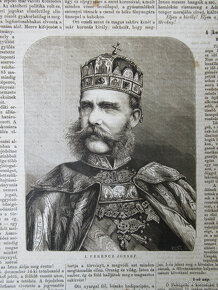 Rytina František Jozef I. r. cca 1867, drevorez, tlač - 2