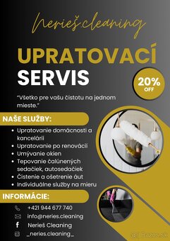 ✨ Upratovací servis - TEPOVANIE, UPRATOVANIE, UMÝVANIE ✨ - 2