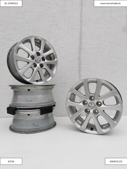 Mazda 3, 5 originál alu disky 5x114,3 R16 ET52,5 1210 - 2