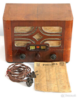 Predám elektrónkové radio PHILIPS 521A - 2