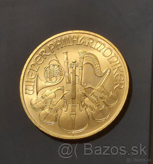 Zlatá minca, mince, Wiener Philharmoniker, 1 oz, r. 2025 - 2