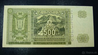 500 KORÚN SLOVENSKÝCH 1939 ANULÁT - 2