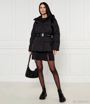 CALVIN KLEIN dámska puffer bunda s opaskom S - 2