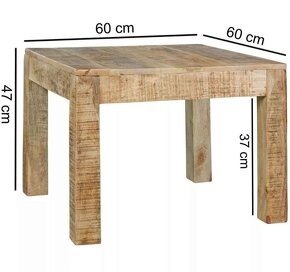 Konferenčný stolík mango 110 cm - 2