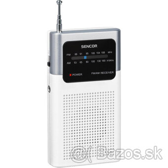 tranzistrové rádio Sencor SRD1100W biele - 2